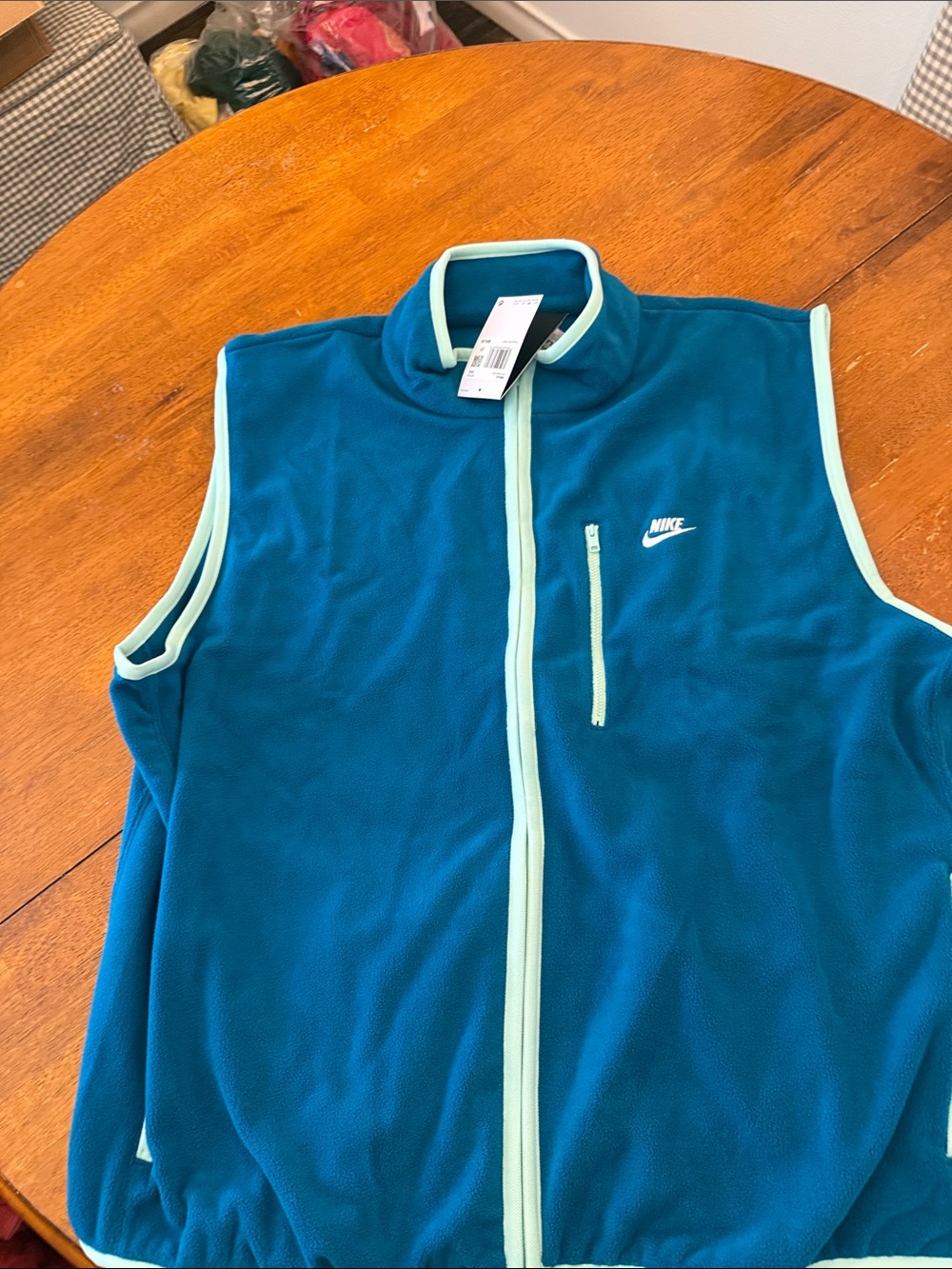 Nike Sportswear Club Winterized Vest Fleece HV1446-301 Green Abyss Size xxl